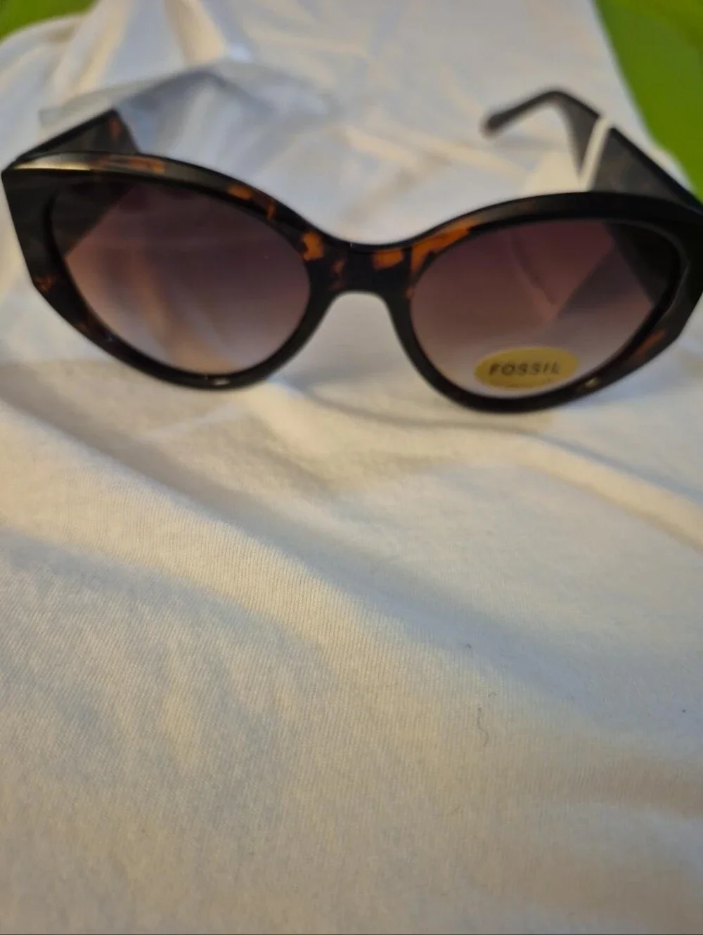Fossil X82663 FW231 Tortoise Oversized Cat Eye Sunglasses NWT